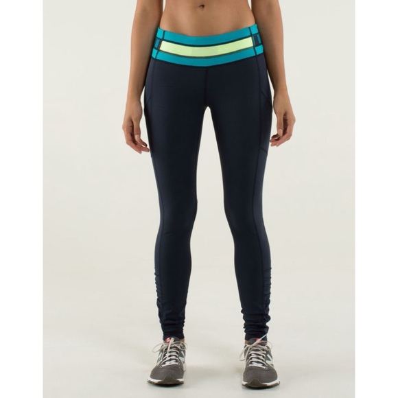 lululemon athletica Pants - Lululemon Speed Tight *Brushed Interlock Inkwell / Quilt Winter 13-27 4